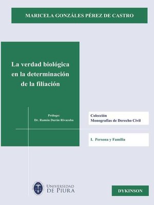 cover image of La verdad biológica en la determinación de la filiación